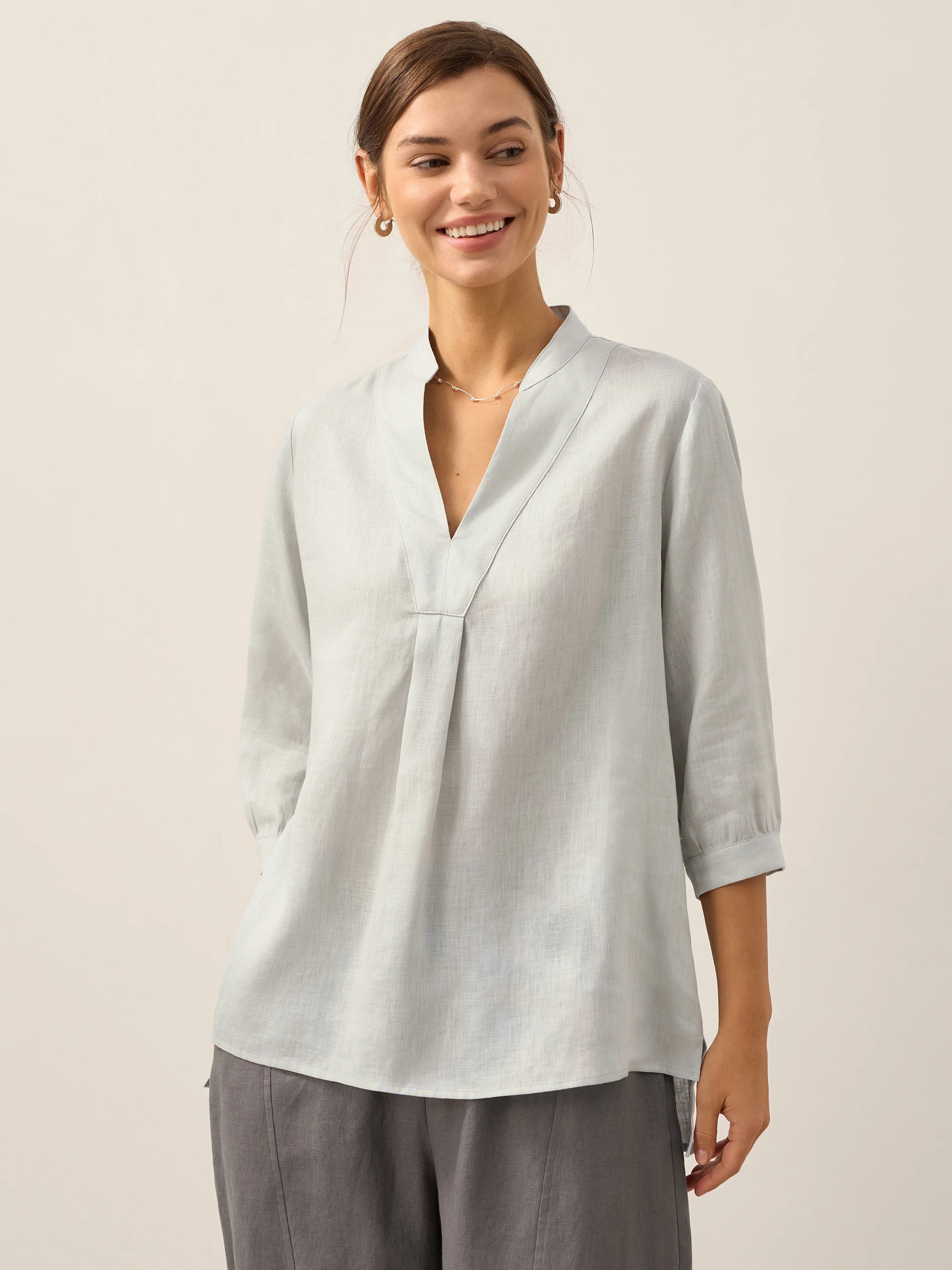 100% Linen Dress Shirt JOANNA
