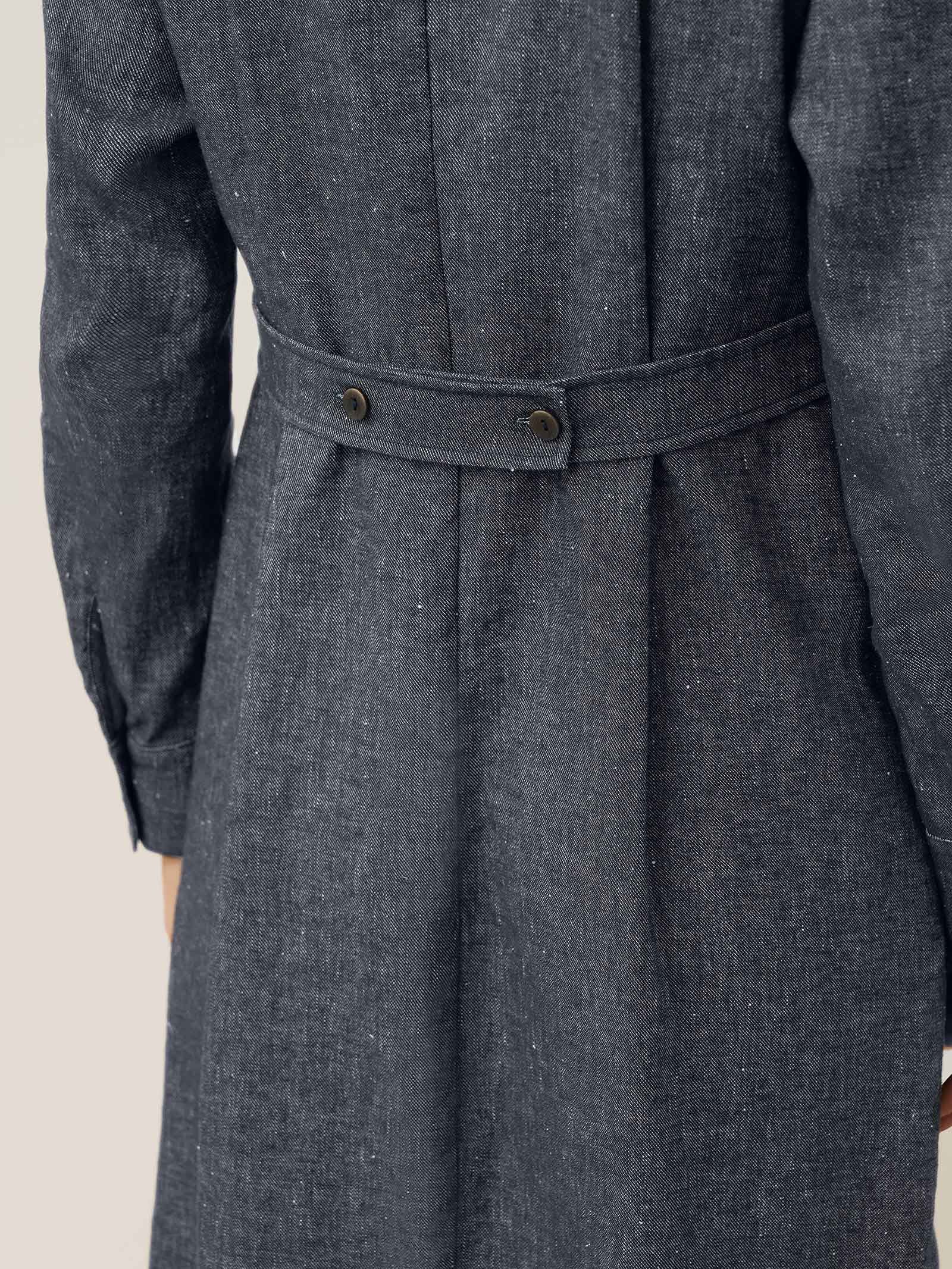 Linen Denim Texture Jacket Dress HANNAH