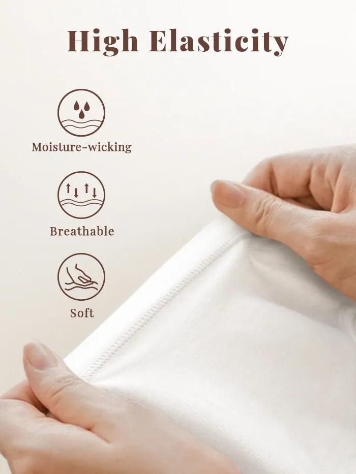 Stretch-Knit Bamboo Classic Basic Tee BELLE