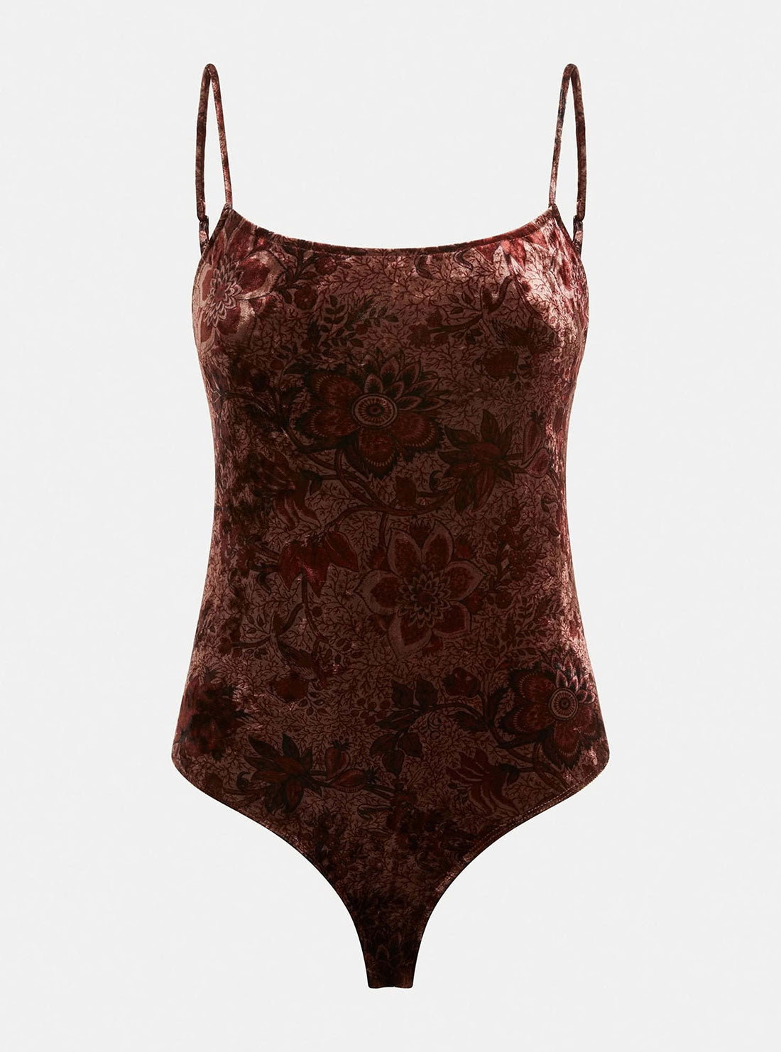 Spice Floral Jade Bodysuit Top