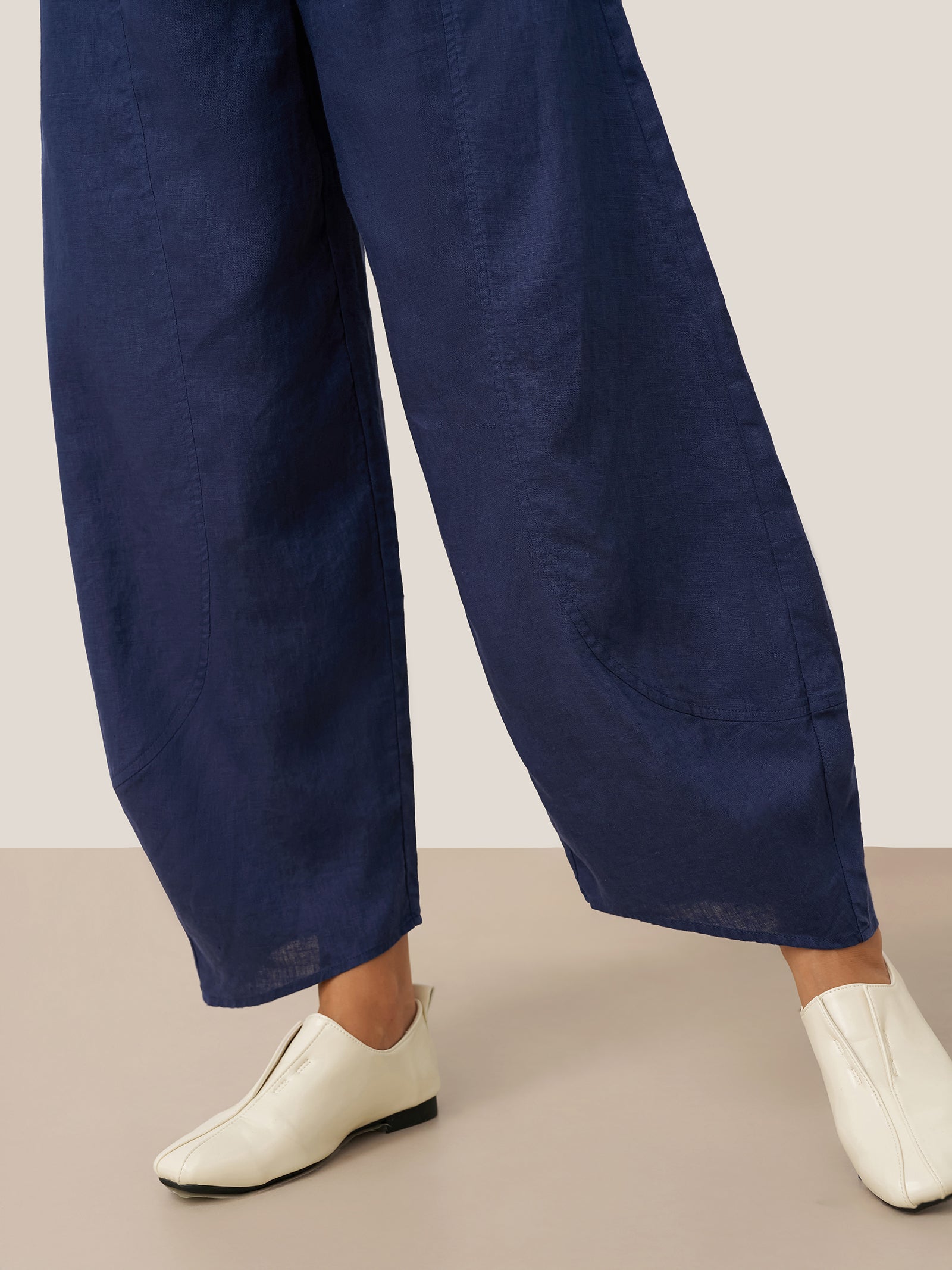 100% Linen Classic Ankle Pants ZOE