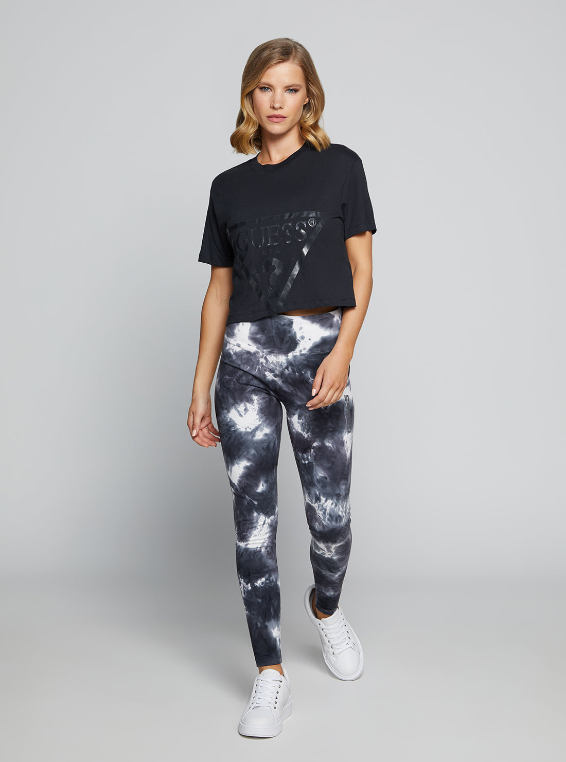 Eco Blue Adele Active Crop T-Shirt