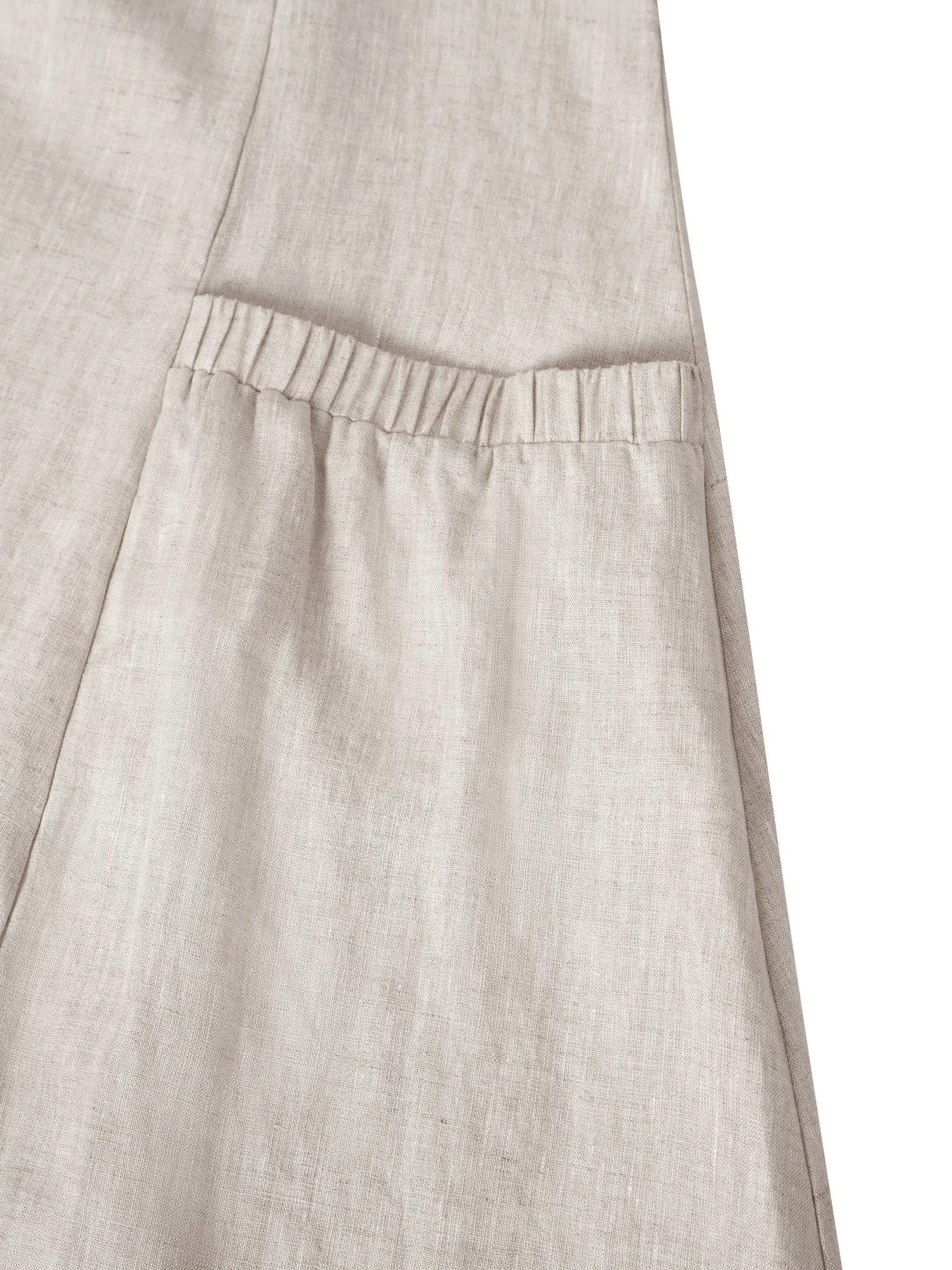 100% Linen Swing Beach Tank Dress GIANA