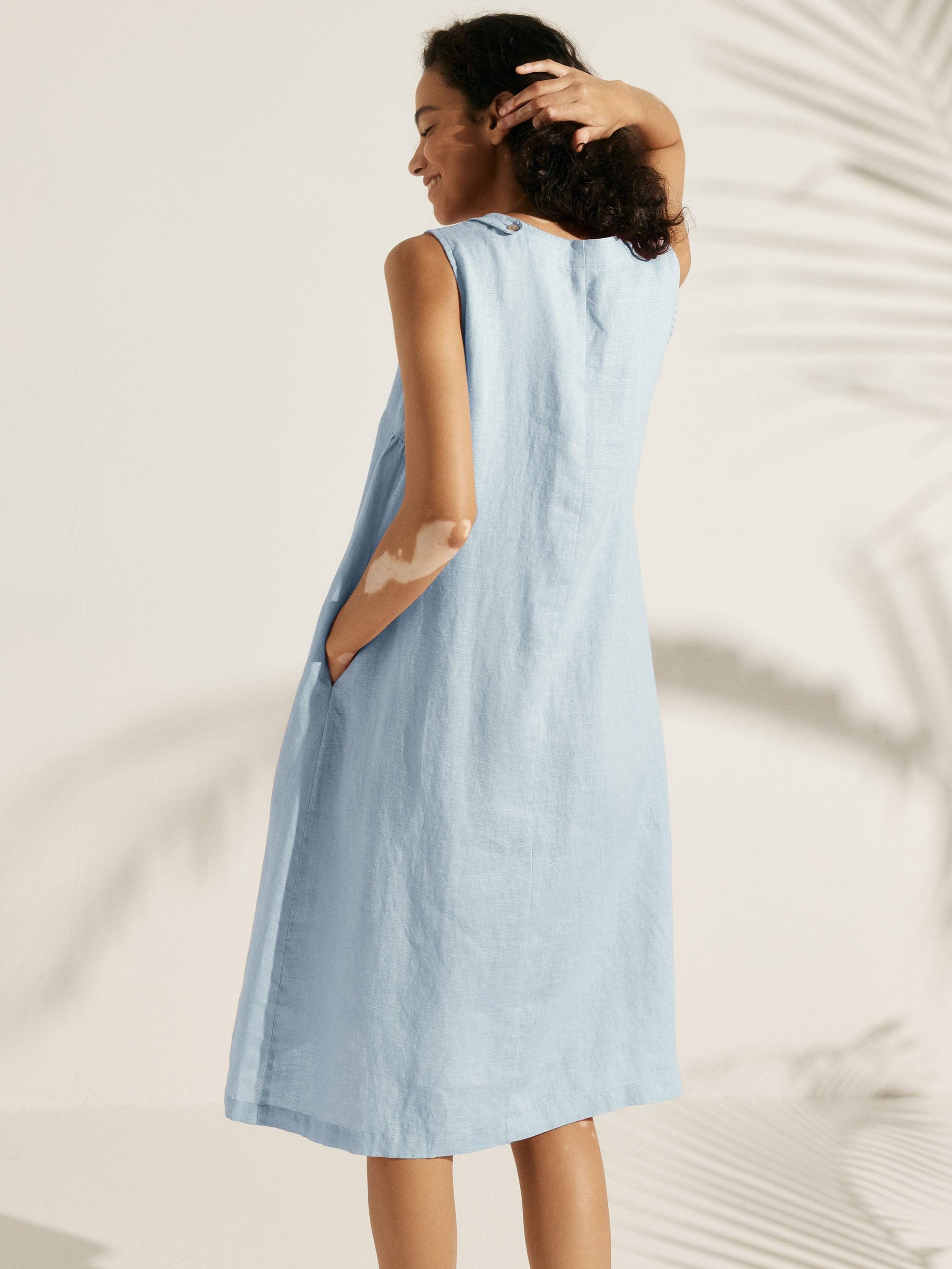 100% Linen Lightweight Sleeveless Dress SIENNA