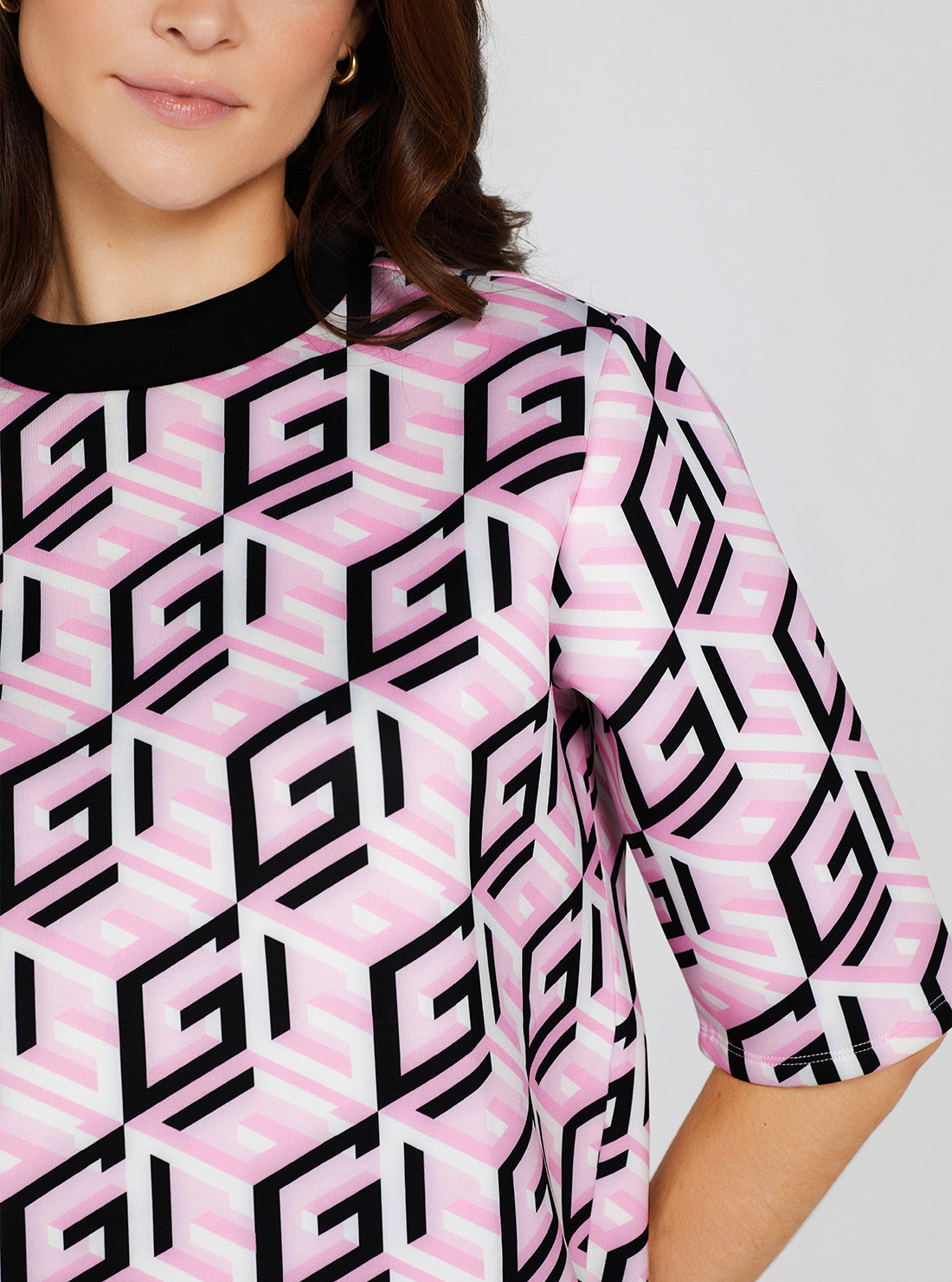 Pink G Logo Emilee Active Scuba Mini Dress