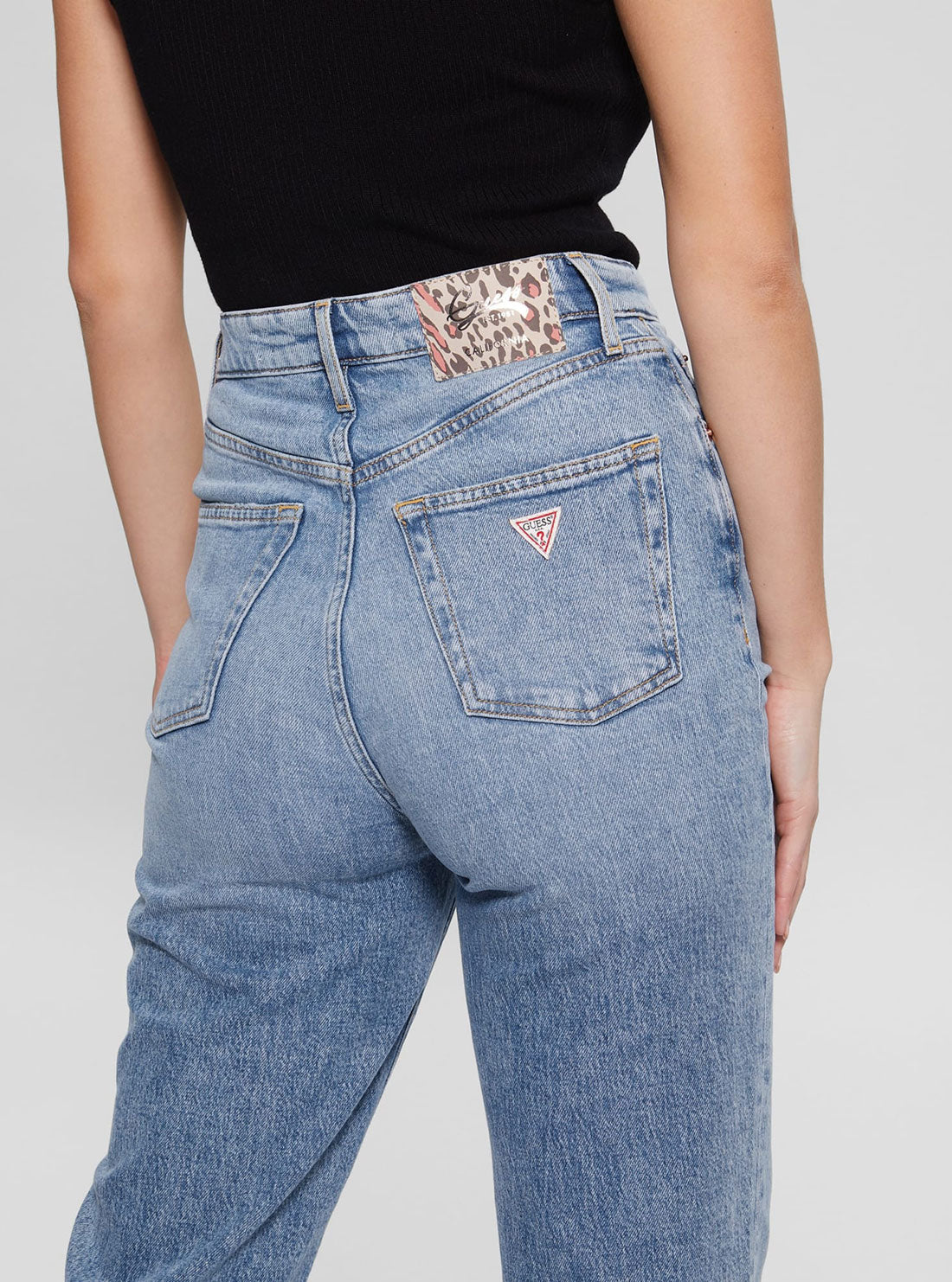 Eco High-Rise Melrose Wide Leg Denim Jeans In Target Blue Wash