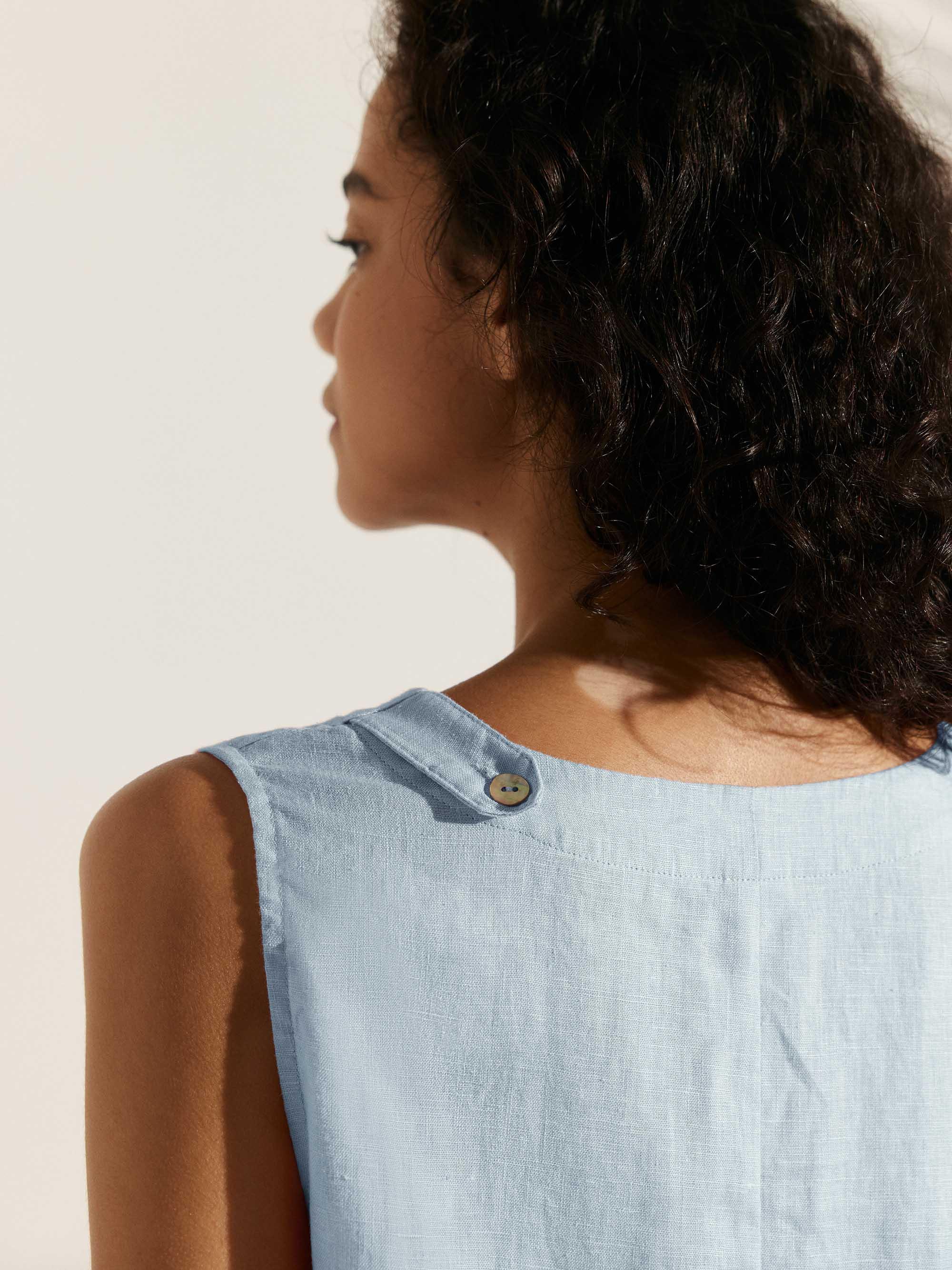 100% Linen Lightweight Sleeveless Dress SIENNA