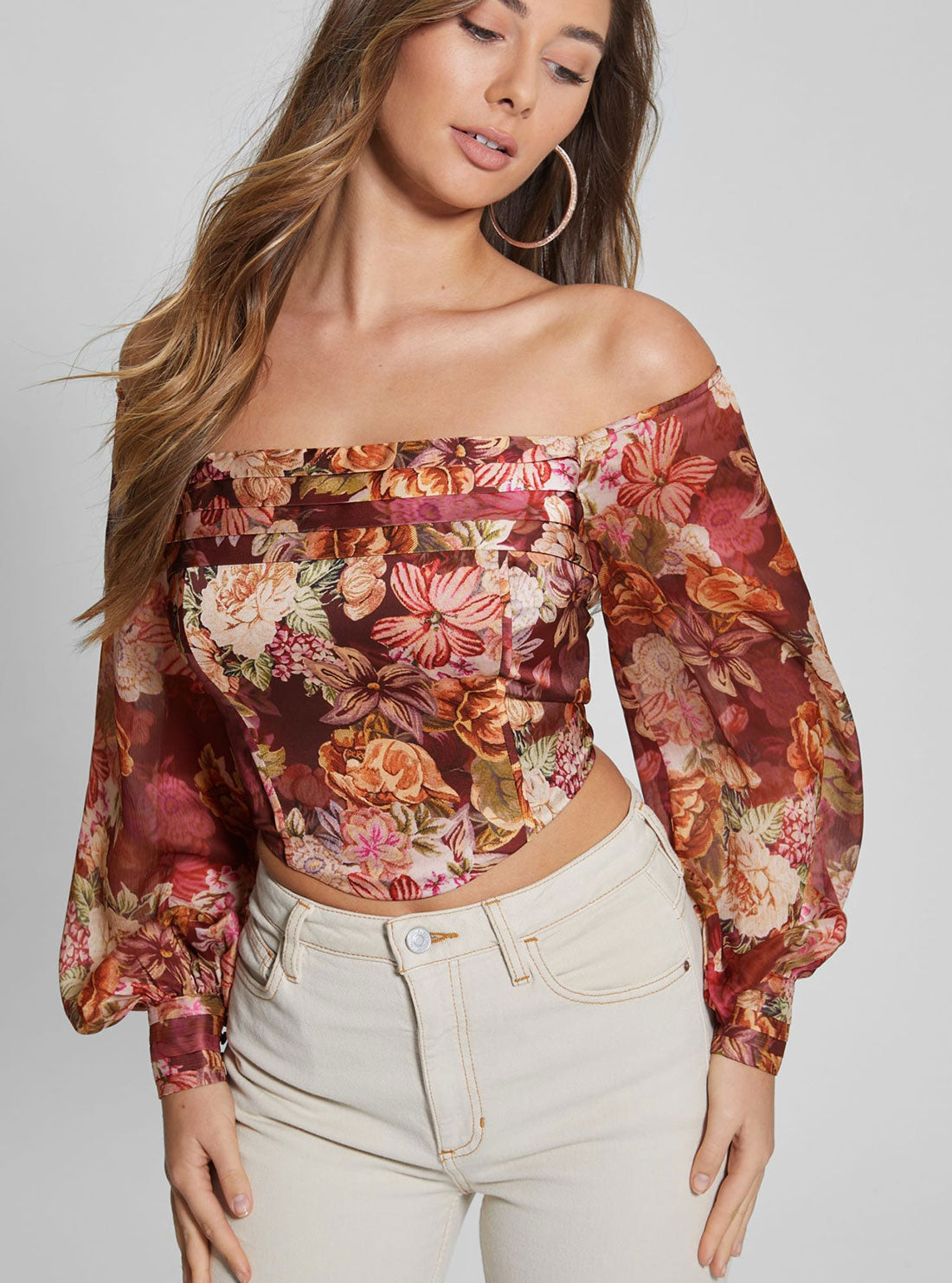 Eco Floral Tapestry Print Kristy Top