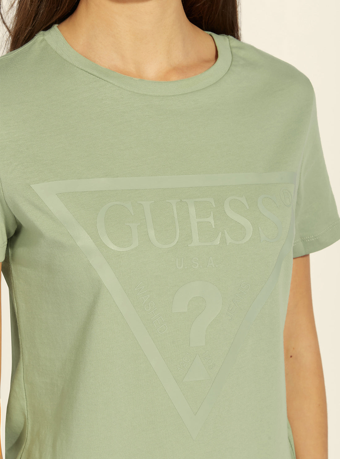 Eco Green Adele Triangle Logo T-Shirt