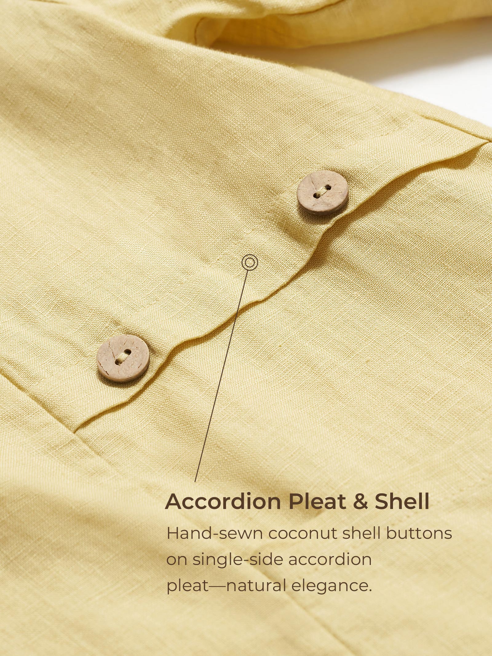 100% Linen Asymmetric Hem Long Top ISLA