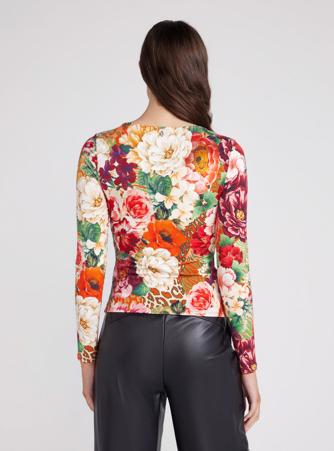 Floral Print Dianna Long Sleeve Top