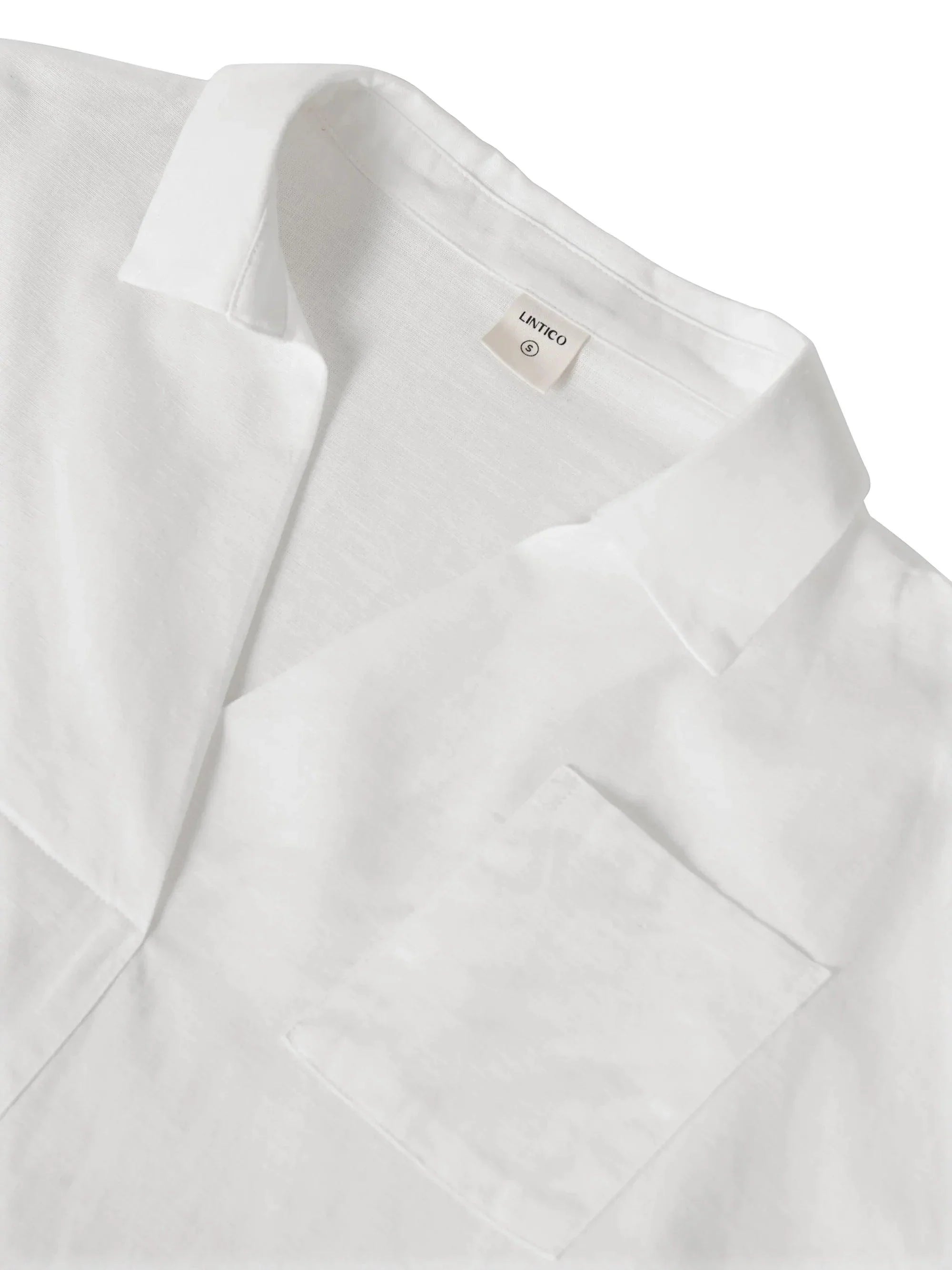 Linen Oversized Fit Pocket Shirt ELOWEN