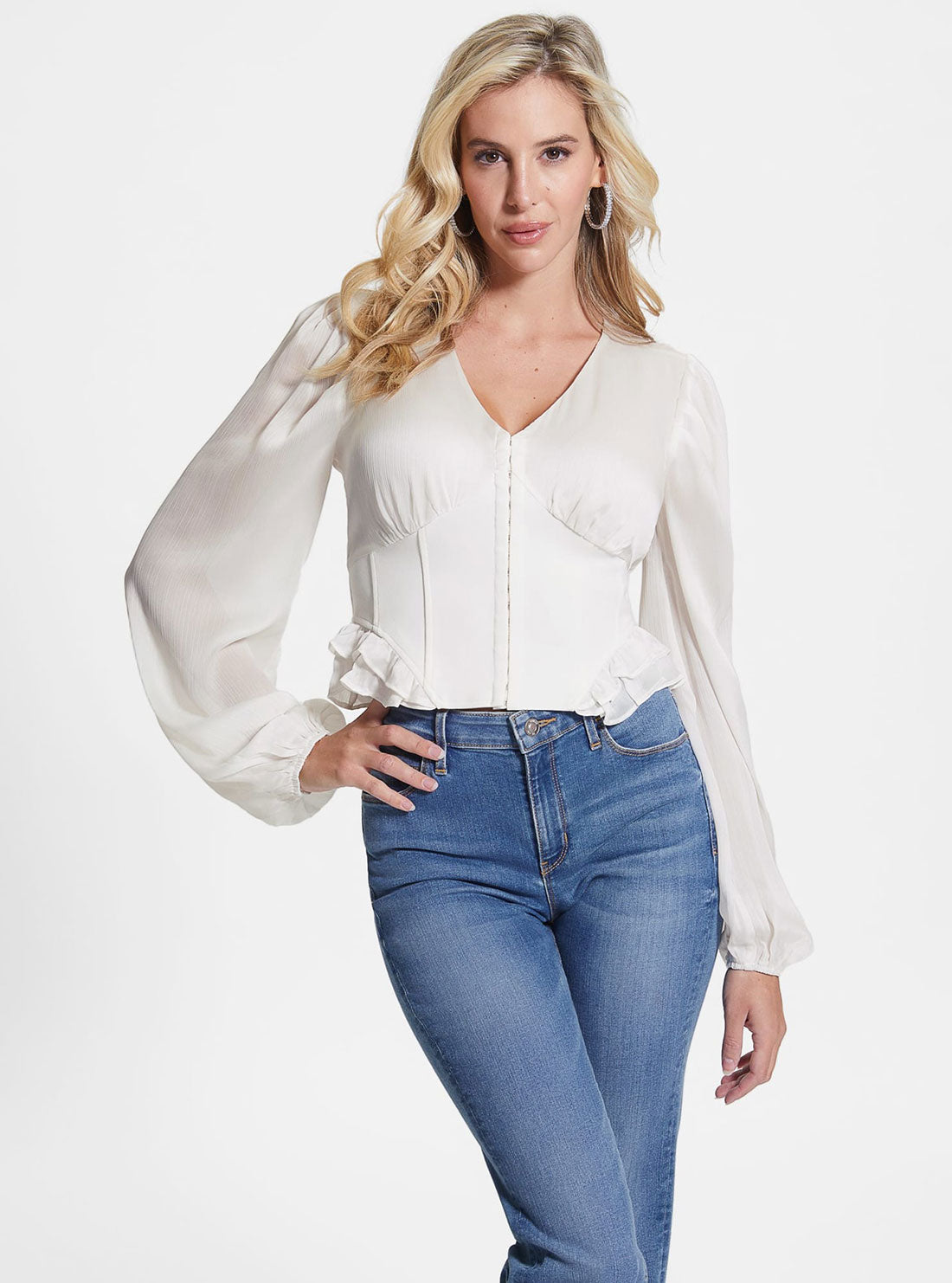 Eco Dove White Hamiri Corset Top